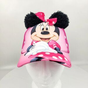 Minnie Mouse Disney Hat 36299 with Bow and Pom Ears Child One Size